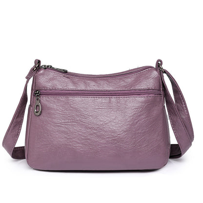 new casual womens cross body bag pu retro shoulder lightweight commuter bag