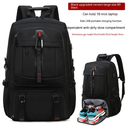 large capacity business short trip mens backpack travel