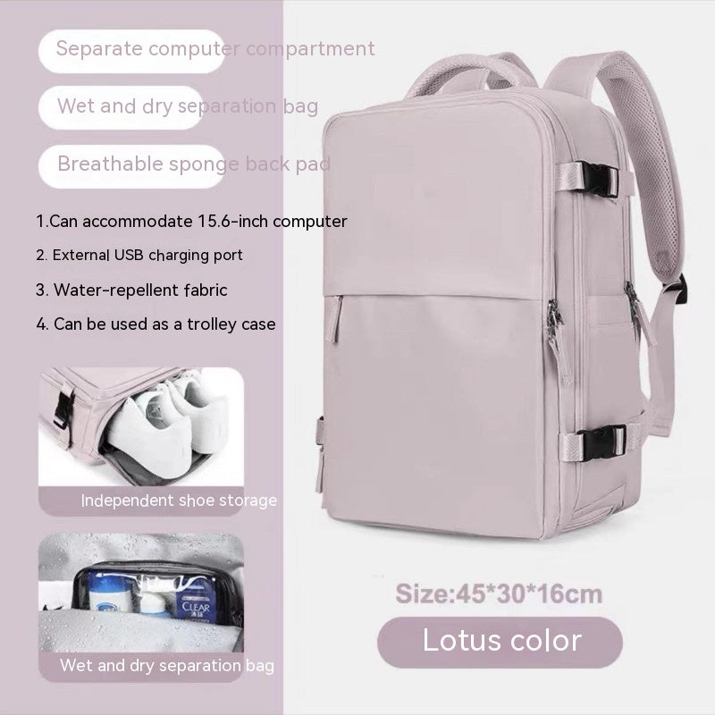 large capacity multifunctional travel waterproof mummy backpack