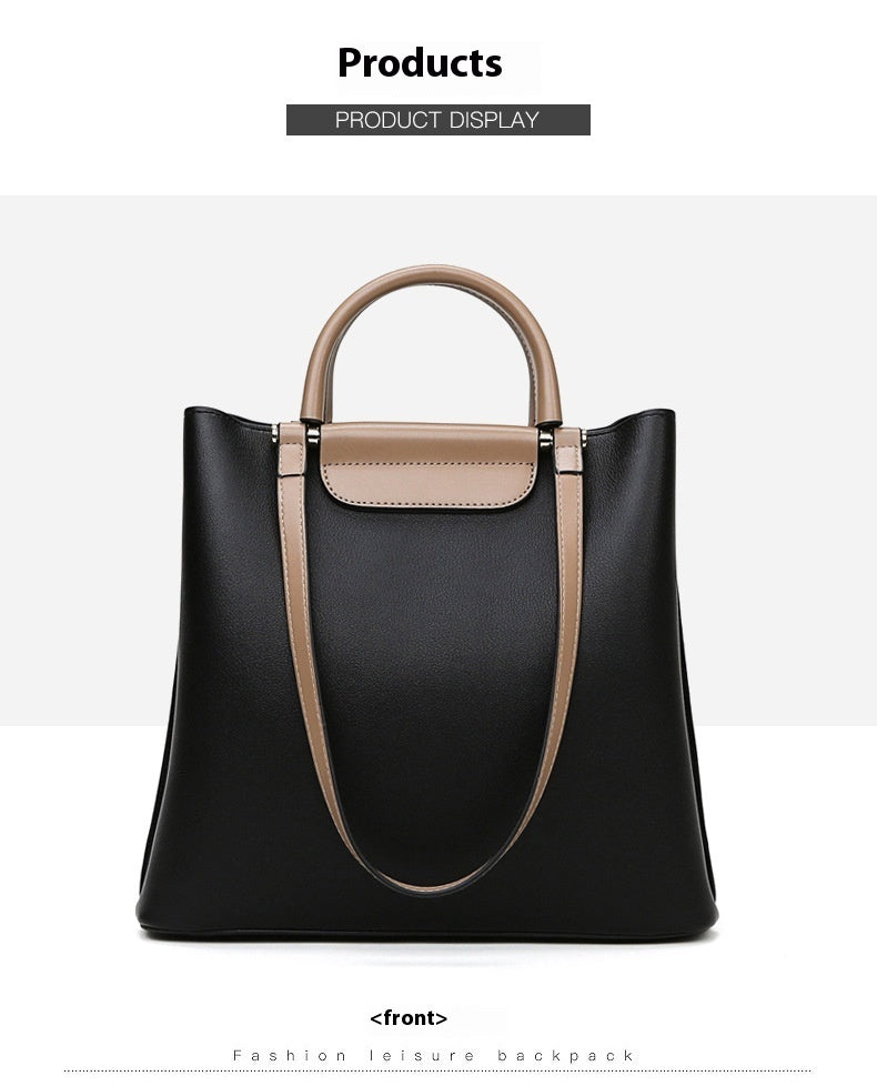 urban simple stylish textured handbag