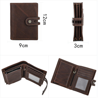 rfid anti theft brush buckle for mens wallet