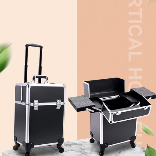 large capacity make up and make up artist trolley storage toolbox