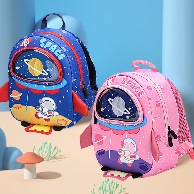 breathable trend astronaut kindergarten anti lost backpack