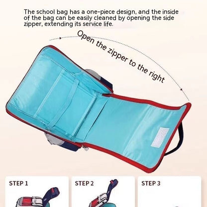 new healthy spine protection schoolbag