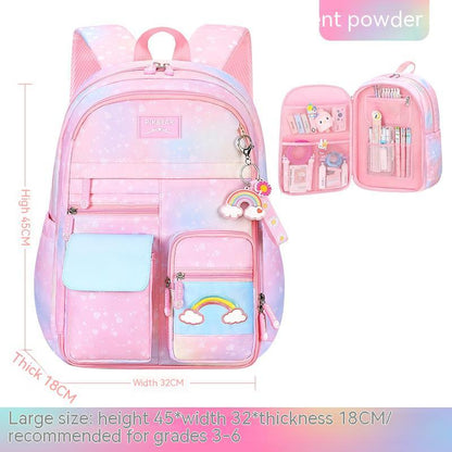 side opening cute relieve pressure childrens backpack