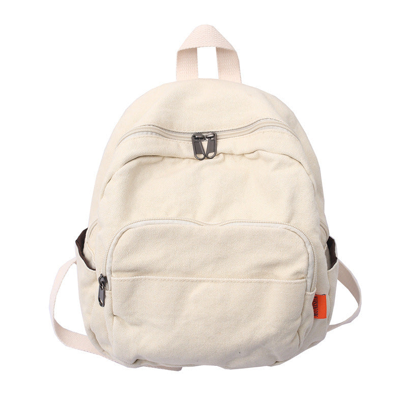 student retro wash canvas casual sen series backpack