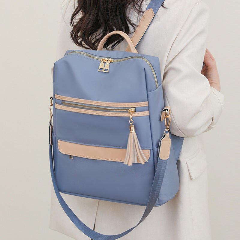 womens fashion casual simple tassel backpack