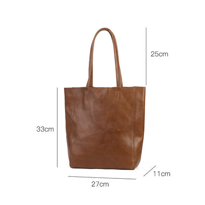 large capacity texture tote bag fashion simple underarm