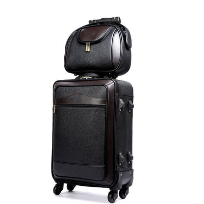 mens business suitcase trolley case sub universal wheel