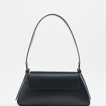 Solid-color Soft-texture Versatile Crossbody Underarm Baguette Trendy Mini Bag