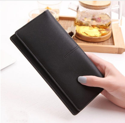 female multifunctional simple long student purse