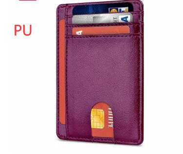 card holder leather foreign trade men rfid anti theft swiping european and american card holder male amazon hot products card holder