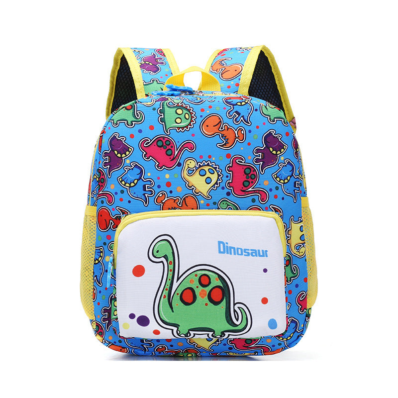 cartoon student schoolbag dinosaur nylon print childrens shoulders