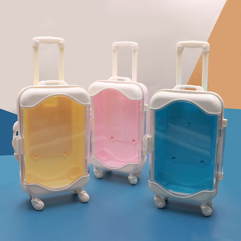 childrens simple cartoon mini suitcase shape storage box