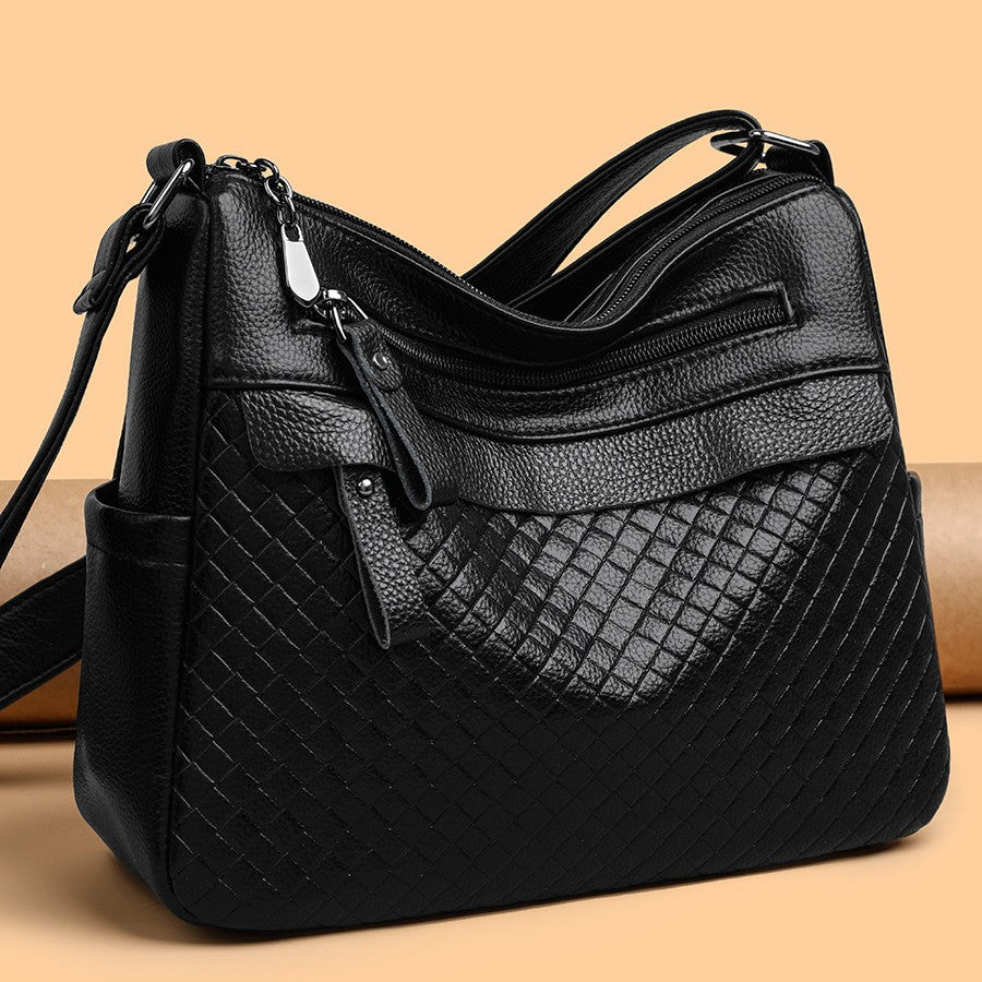 Women's Multi-Layer, High-Capacity, Soft Leather Versatile Crossbody Bag