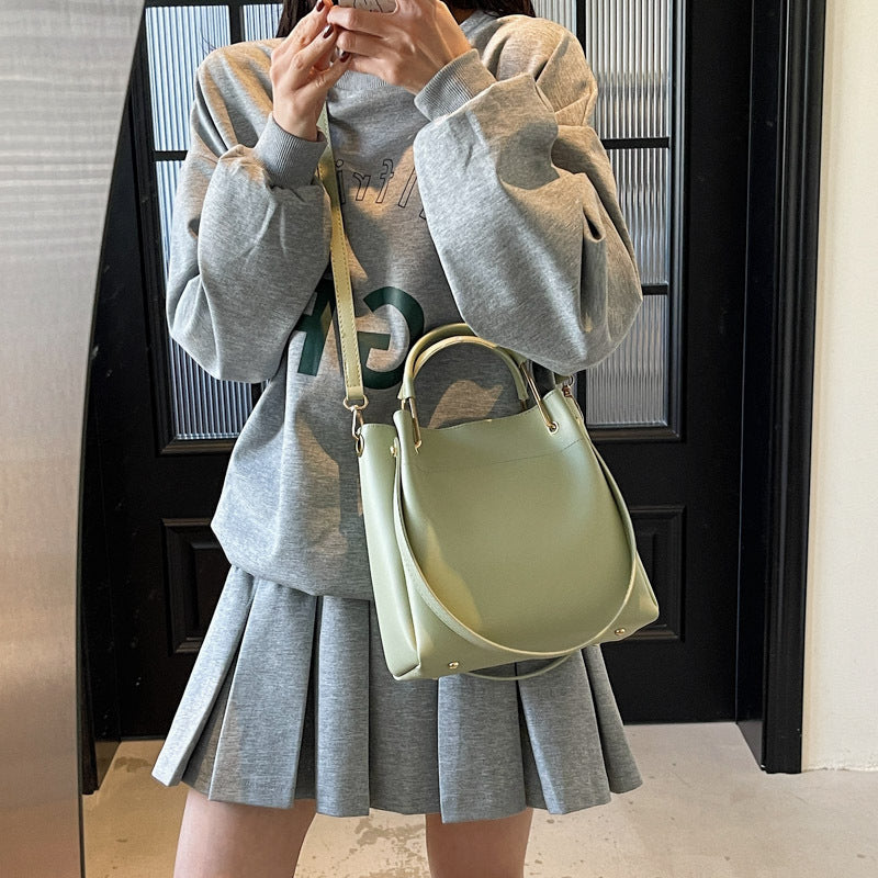 bucket bag simple all match portable shoulder crossbody bags