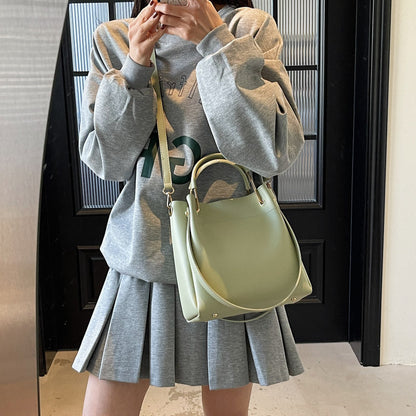 bucket bag simple all match portable shoulder crossbody bags