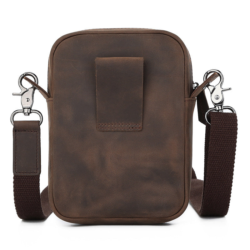 first layer steak mens one shoulder outdoor phone crossbody bag