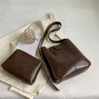 large capacity bucket fashion womens cross body bag fashion womens shoulder bag autumn and winter handbag