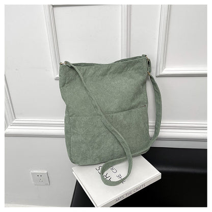 winter new womens large capacity literary canvas bag