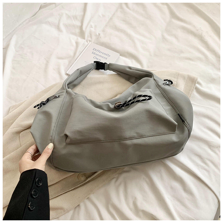 solid color fashion large capacity versatile shoulder crossbody bag