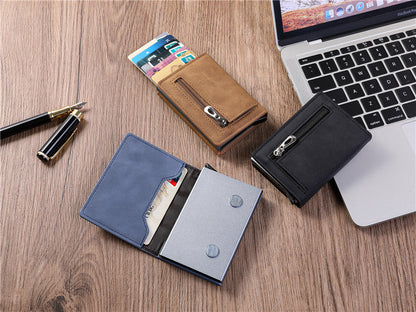 fashion multi function seven character pull small wallet