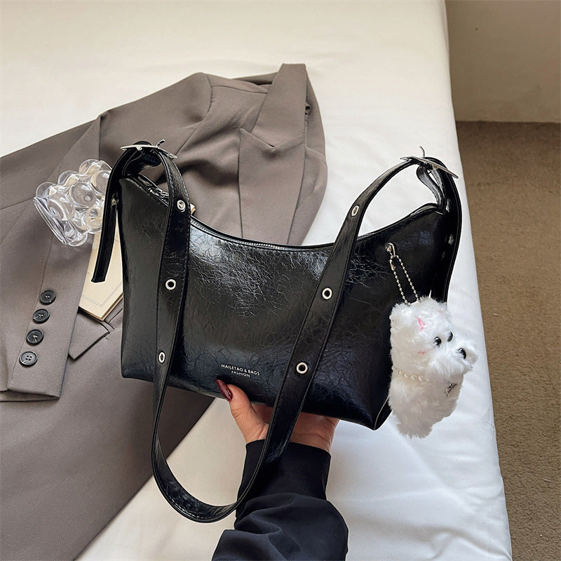 Solid-color Minimalist Elegant Underarm Single-shoulder Crossbody Bag