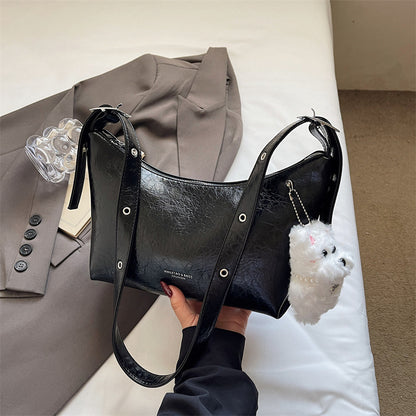 Solid-color Minimalist Elegant Underarm Single-shoulder Crossbody Bag