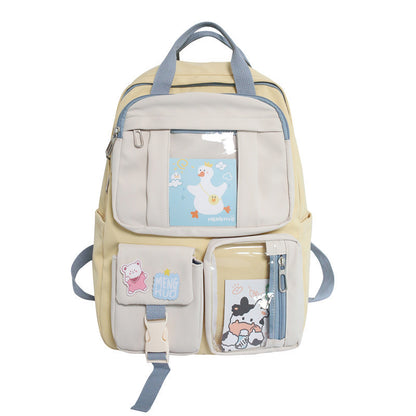 fashion female college student simple schoolbag