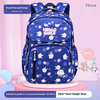 6 12 year old primary school childrens backpack large capacity schoolbag