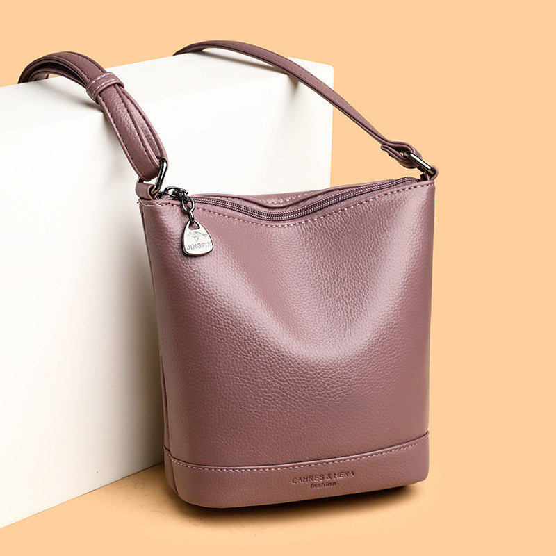High-end Versatile Casual Leather Crossbody Spacious And Stylish Mom Bag