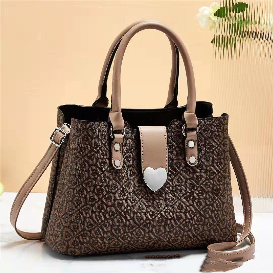 large capacity womens bag shoulder printing casual womens bag