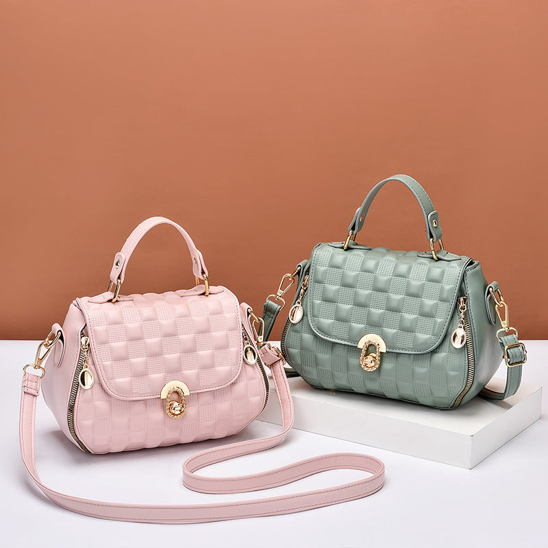 simple casual texture shoulder western style popular messenger bag