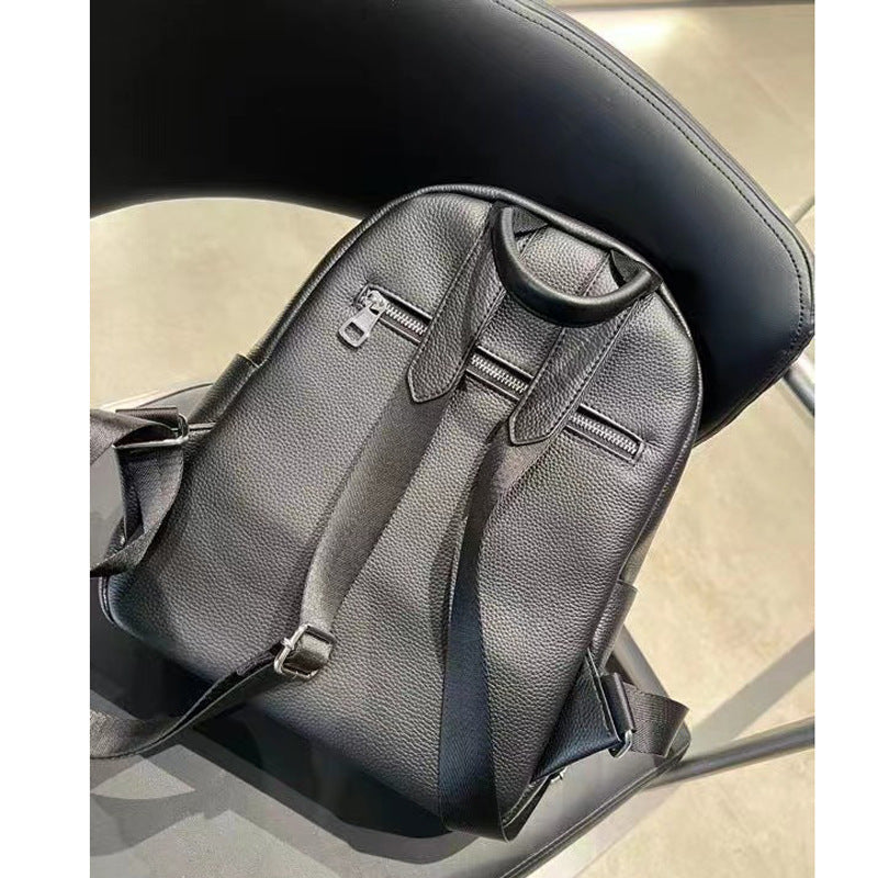 High-grade Baidu Leather Backpack