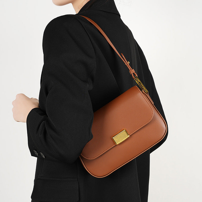 cowhide versatile crossbody shoulder bag