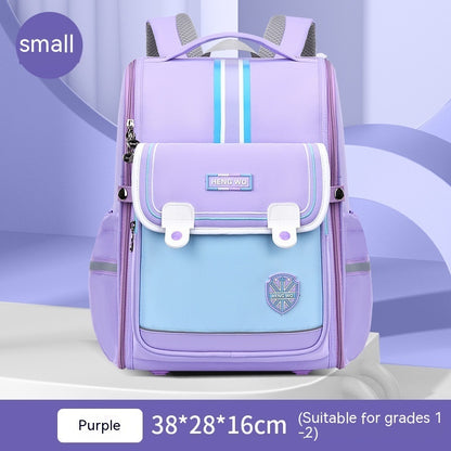 primary school student schoolbag female lightweight burden alleviation spine protection