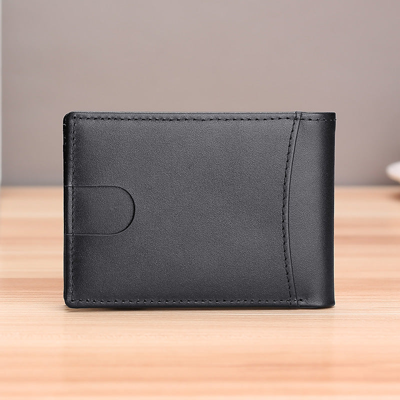 fashion men leather tracker wallet