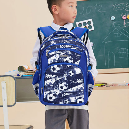 football schoolbag elementary school boy