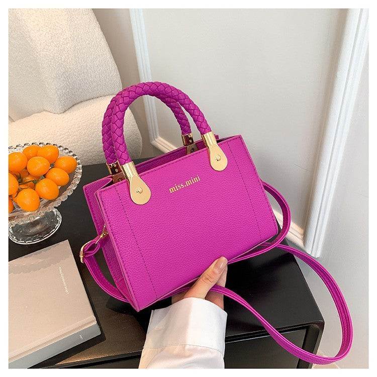 womens bag trendy fashion ins lychee pattern portable
