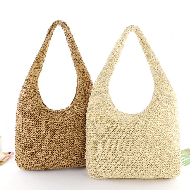 womens simple fashion woven bag