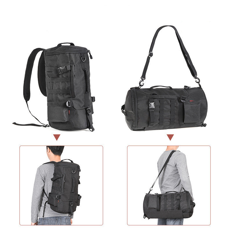 cylindrical fishing gear backpack cylindrical rod satchel