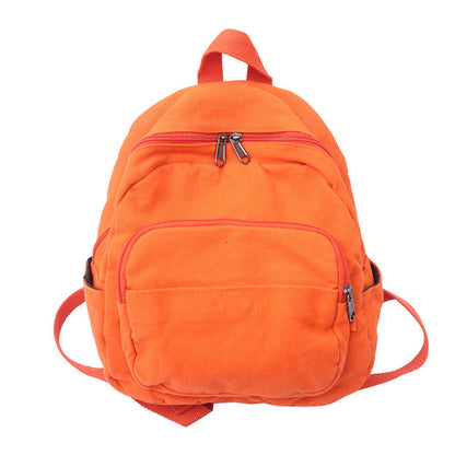 student retro wash canvas casual sen series backpack