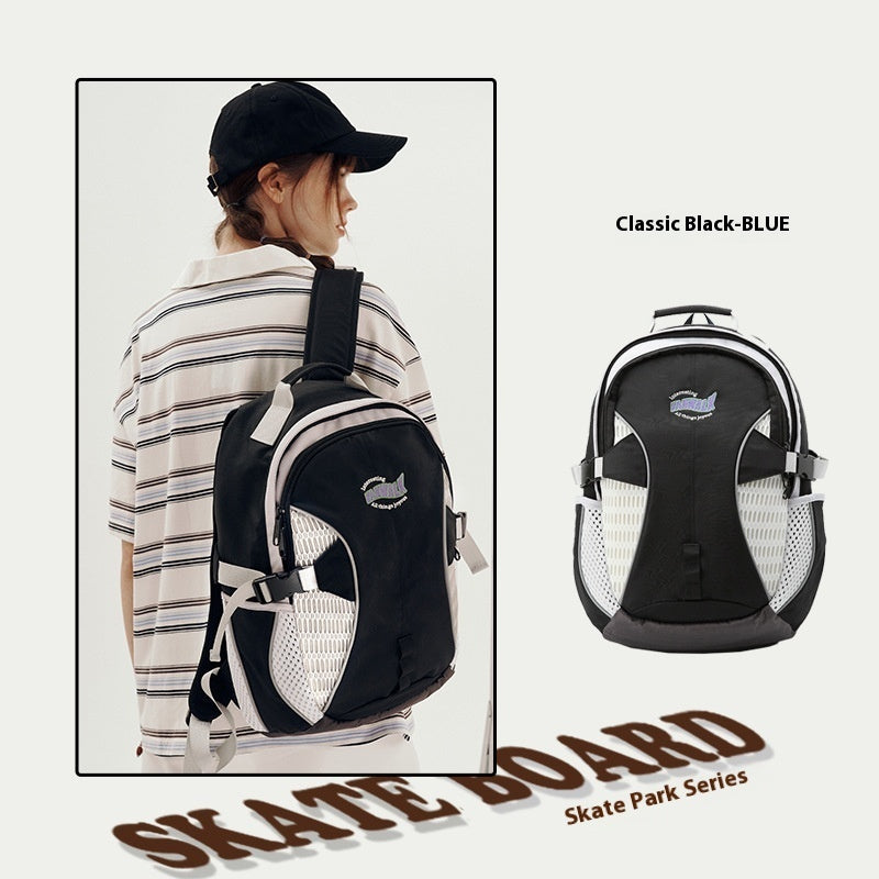 outdoor backpack junior and senior high school students womens schoolbag large capacity