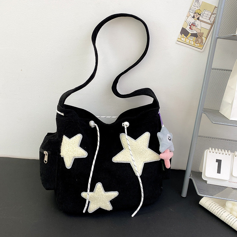 cute wild casual five pointed star crossbody bag