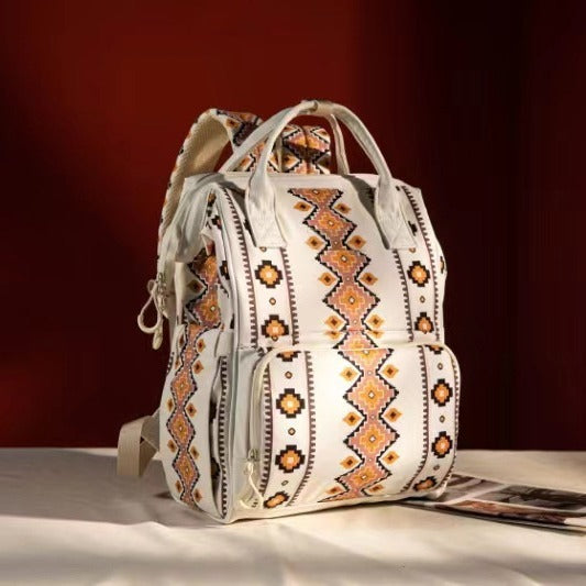 retro bohemian ethnic style backpack