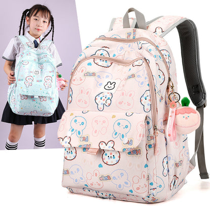 cute girls lightweight multi layer primary school student large capacity schoolbags