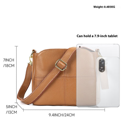 genuine leather ladies bag casual shoulder messenger bag