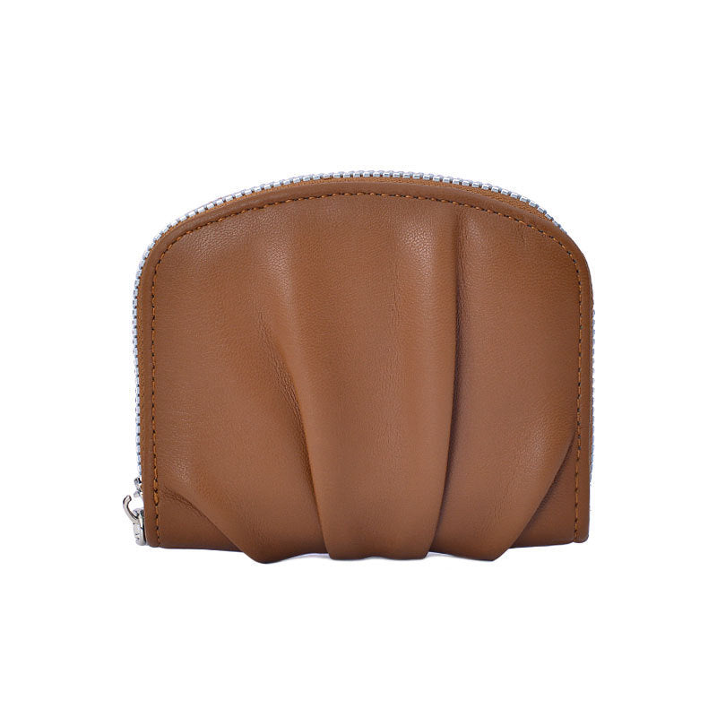 womens ruffle simple cute and compact wallet