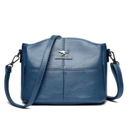 Korean-style Womens Shoulder Soft Leather Versatile Design Large Capacity And Embroidered Crossbody Bag