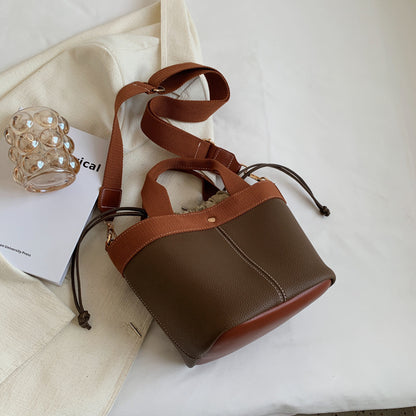 popular all matching crossbody portable bucket bag